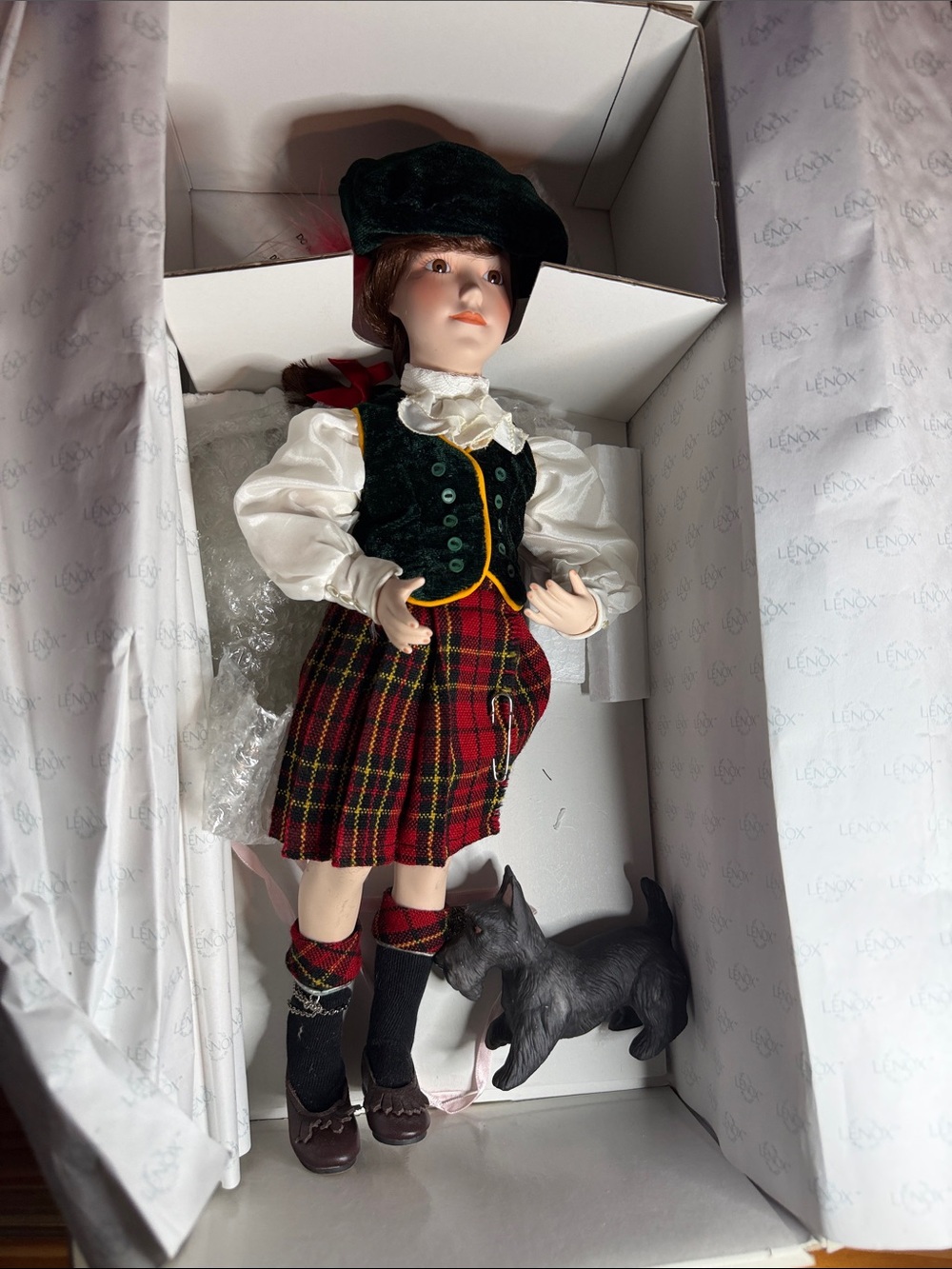 Lenox Heather The Little Highlander Porcelain Doll - Like New with Box